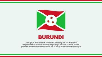 Burundi Flag Abstract Background Design Template. Burundi Independence Day Banner Social Media Vector Illustration. Burundi Design