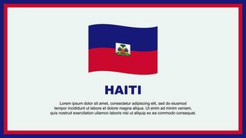 Haiti Flag Abstract Background Design Template. Haiti Independence Day Banner Social Media Vector Illustration. Haiti Banner