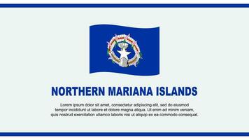 Northern Mariana Islands Flag Abstract Background Design Template. Northern Mariana Islands Independence Day Banner Social Media Vector Illustration. Design