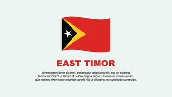 East Timor Flag Abstract Background Design Template. East Timor Independence Day Banner Social Media Vector Illustration. East Timor Background