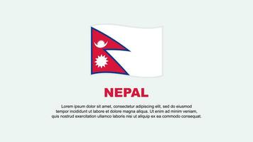 Nepal Flag Abstract Background Design Template. Nepal Independence Day Banner Social Media Vector Illustration. Nepal Background