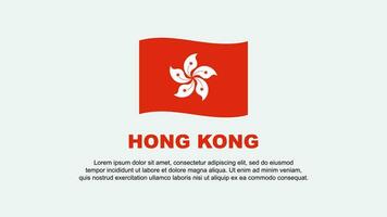 Hong Kong Flag Abstract Background Design Template. Hong Kong Independence Day Banner Social Media Vector Illustration. Hong Kong Background