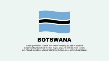 Botswana Flag Abstract Background Design Template. Botswana Independence Day Banner Social Media Vector Illustration. Botswana Background