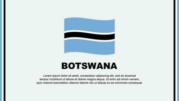 Botswana Flag Abstract Background Design Template. Botswana Independence Day Banner Social Media Vector Illustration. Botswana Cartoon