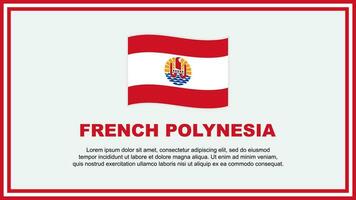 French Polynesia Flag Abstract Background Design Template. French Polynesia Independence Day Banner Social Media Vector Illustration. French Polynesia Banner