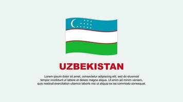 Uzbekistan Flag Abstract Background Design Template. Uzbekistan Independence Day Banner Social Media Vector Illustration. Uzbekistan Background