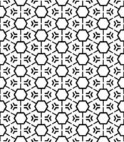 Black and white seamless abstract pattern. Background and backdrop. Grayscale ornamental design. vector