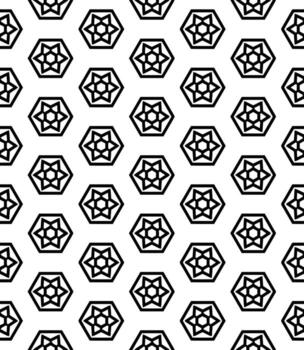 patrón abstracto sin costuras en blanco y negro. fondo y telón de fondo. diseño ornamental en escala de grises. vector