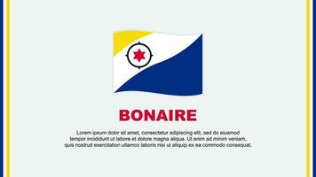 Bonaire Flag Abstract Background Design Template. Bonaire Independence Day Banner Social Media Vector Illustration. Bonaire Cartoon