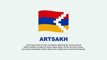 Artsakh Flag Abstract Background Design Template. Artsakh Independence Day Banner Social Media Vector Illustration. Artsakh Background