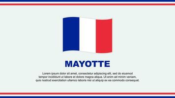 Mayotte Flag Abstract Background Design Template. Mayotte Independence Day Banner Social Media Vector Illustration. Design