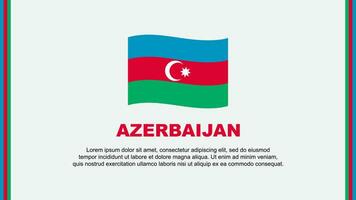 Azerbaijan Flag Abstract Background Design Template. Azerbaijan Independence Day Banner Social Media Vector Illustration. Azerbaijan Cartoon