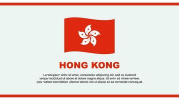 Hong Kong Flag Abstract Background Design Template. Hong Kong Independence Day Banner Social Media Vector Illustration. Hong Kong Design