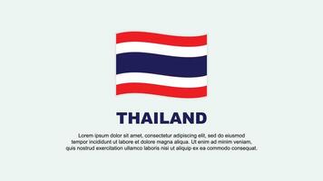 Thailand Flag Abstract Background Design Template. Thailand Independence Day Banner Social Media Vector Illustration. Thailand Background