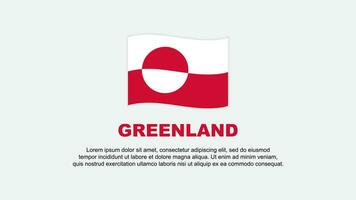 Greenland Flag Abstract Background Design Template. Greenland Independence Day Banner Social Media Vector Illustration. Greenland Background
