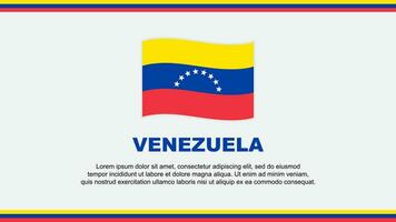 Venezuela bandera resumen antecedentes diseño modelo. Venezuela independencia día bandera social medios de comunicación vector ilustración. Venezuela diseño