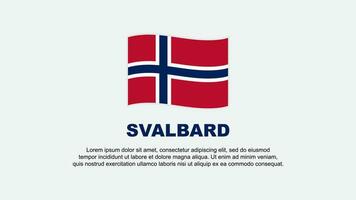 Svalbard Flag Abstract Background Design Template. Svalbard Independence Day Banner Social Media Vector Illustration. Svalbard Background