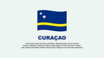 curacao bandera resumen antecedentes diseño modelo. curacao independencia día bandera social medios de comunicación vector ilustración. curacao antecedentes