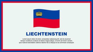 Liechtenstein bandera resumen antecedentes diseño modelo. Liechtenstein independencia día bandera social medios de comunicación vector ilustración. Liechtenstein bandera