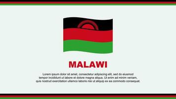 Malawi Flag Abstract Background Design Template. Malawi Independence Day Banner Social Media Vector Illustration. Malawi Design