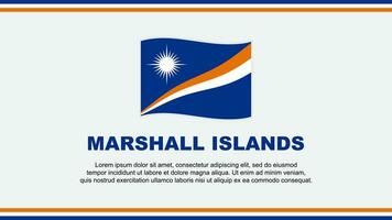 Marshall Islands Flag Abstract Background Design Template. Marshall Islands Independence Day Banner Social Media Vector Illustration. Marshall Islands Design