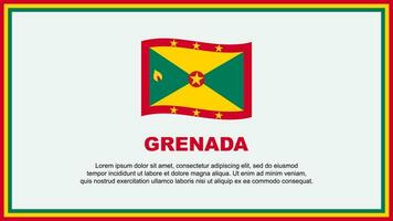 Grenada Flag Abstract Background Design Template. Grenada Independence Day Banner Social Media Vector Illustration. Grenada Banner