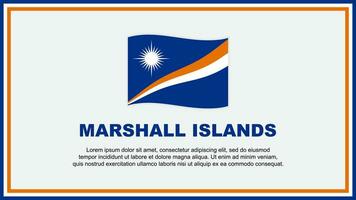 Marshall Islands Flag Abstract Background Design Template. Marshall Islands Independence Day Banner Social Media Vector Illustration. Marshall Islands Banner