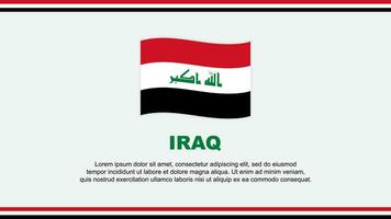 Irak bandera resumen antecedentes diseño modelo. Irak independencia día bandera social medios de comunicación vector ilustración. Irak dibujos animados