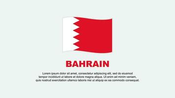 Bahrain Flag Abstract Background Design Template. Bahrain Independence Day Banner Social Media Vector Illustration. Bahrain Background