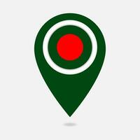 Bangladesh pin map illustration. Vector design.