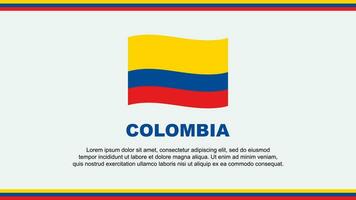 Colombia Flag Abstract Background Design Template. Colombia Independence Day Banner Social Media Vector Illustration. Colombia Design