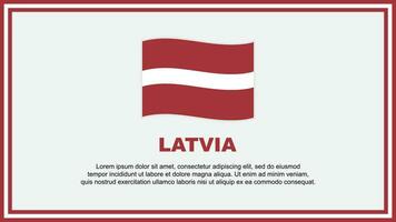 Latvia Flag Abstract Background Design Template. Latvia Independence Day Banner Social Media Vector Illustration. Latvia Banner