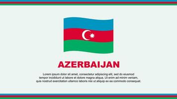 Azerbaijan Flag Abstract Background Design Template. Azerbaijan Independence Day Banner Social Media Vector Illustration. Azerbaijan Design