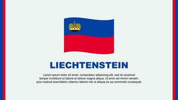 Liechtenstein bandera resumen antecedentes diseño modelo. Liechtenstein independencia día bandera social medios de comunicación vector ilustración. Liechtenstein dibujos animados