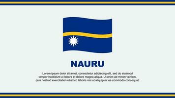 Nauru Flag Abstract Background Design Template. Nauru Independence Day Banner Social Media Vector Illustration. Nauru Design