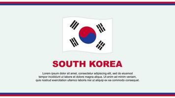 South Korea Flag Abstract Background Design Template. South Korea Independence Day Banner Social Media Vector Illustration. South Korea Design