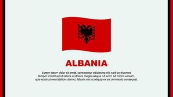 Albania Flag Abstract Background Design Template. Albania Independence Day Banner Social Media Vector Illustration. Albania Cartoon