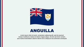 Anguilla Flag Abstract Background Design Template. Anguilla Independence Day Banner Social Media Vector Illustration. Anguilla Cartoon