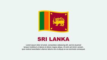 Sri Lanka Flag Abstract Background Design Template. Sri Lanka Independence Day Banner Social Media Vector Illustration. Sri Lanka Background