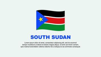 South Sudan Flag Abstract Background Design Template. South Sudan Independence Day Banner Social Media Vector Illustration. South Sudan Background