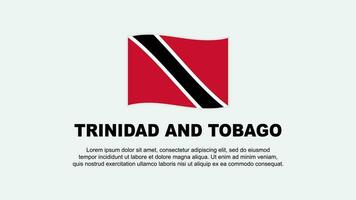 Trinidad And Tobago Flag Abstract Background Design Template. Trinidad And Tobago Independence Day Banner Social Media Vector Illustration. Trinidad And Tobago Background