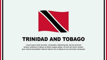 trinidad y tobago bandera resumen antecedentes diseño modelo. trinidad y tobago independencia día bandera social medios de comunicación vector ilustración. trinidad y tobago dibujos animados