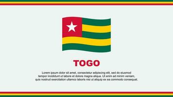 Togo Flag Abstract Background Design Template. Togo Independence Day Banner Social Media Vector Illustration. Togo Design