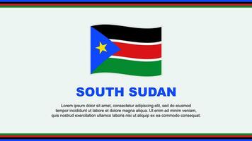 South Sudan Flag Abstract Background Design Template. South Sudan Independence Day Banner Social Media Vector Illustration. South Sudan Design