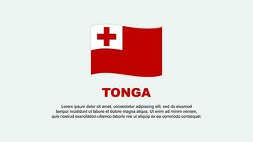 Tonga Flag Abstract Background Design Template. Tonga Independence Day Banner Social Media Vector Illustration. Tonga Background