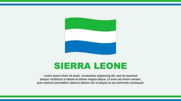 Sierra Leone Flag Abstract Background Design Template. Sierra Leone Independence Day Banner Social Media Vector Illustration. Sierra Leone Design