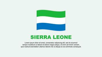 Sierra Leone Flag Abstract Background Design Template. Sierra Leone Independence Day Banner Social Media Vector Illustration. Sierra Leone Background
