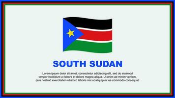 South Sudan Flag Abstract Background Design Template. South Sudan Independence Day Banner Social Media Vector Illustration. South Sudan Banner