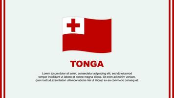 Tonga Flag Abstract Background Design Template. Tonga Independence Day Banner Social Media Vector Illustration. Tonga Cartoon