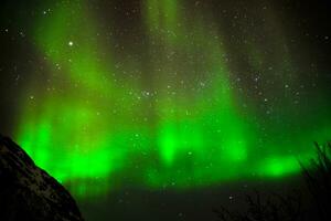 del Norte luces en el cielo en Noruega foto